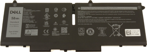 סוללה מקורית פנימית למחשב נייד Dell Latitude 14 7430 7530 58Wh