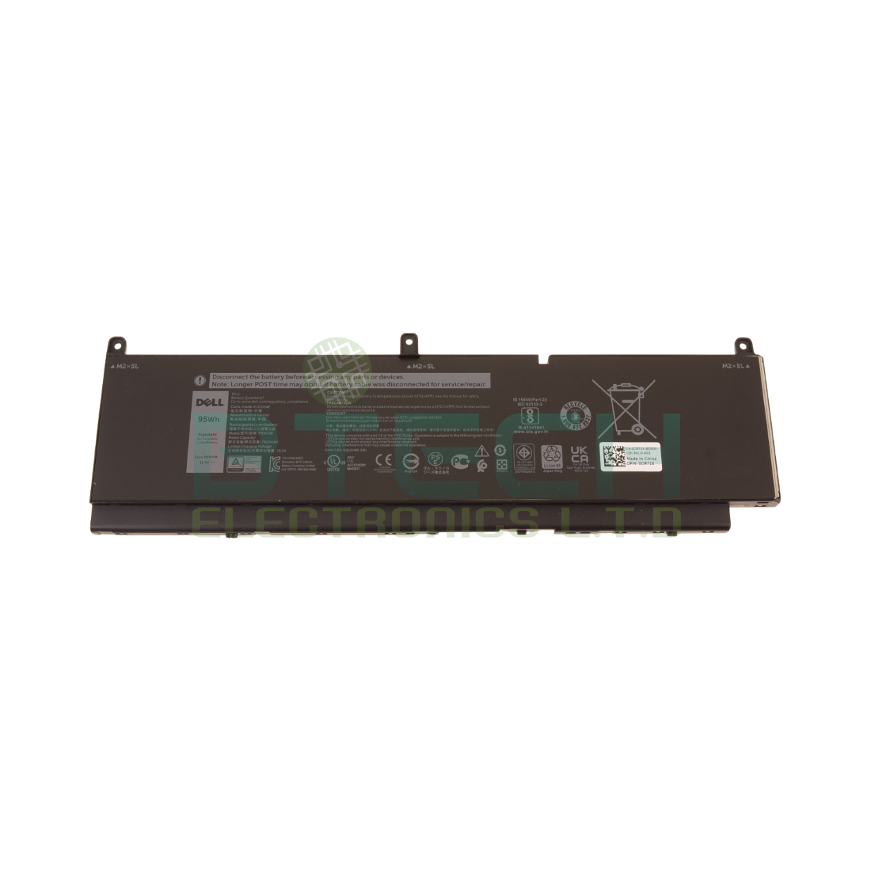סוללה מקורית פנימית דל למחשב Dell Precision 7550 7750 7560 95Wh