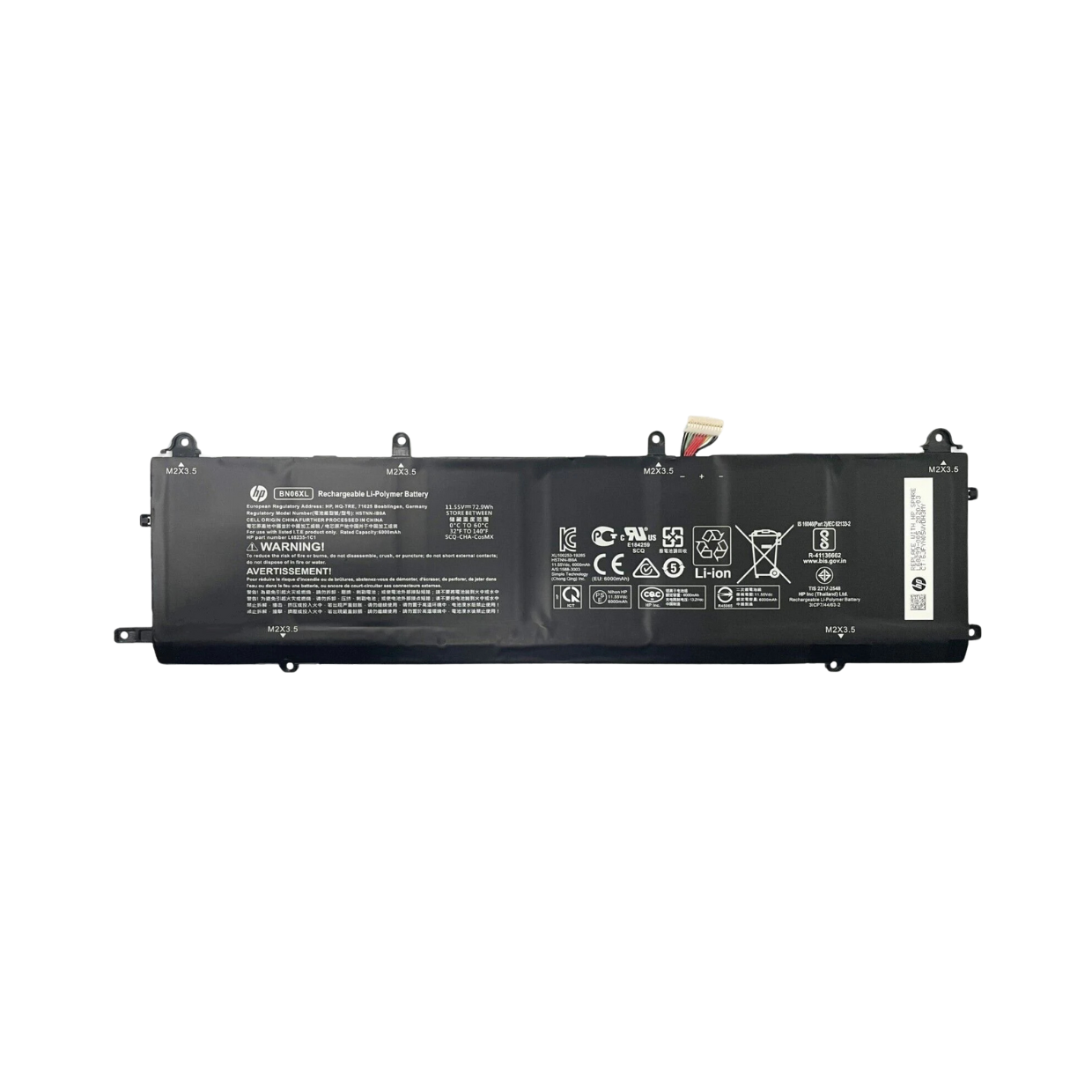 סוללה מקורית למחשב נייד HP X360 15 15-EB 11.55V 72.9Wh BNO6