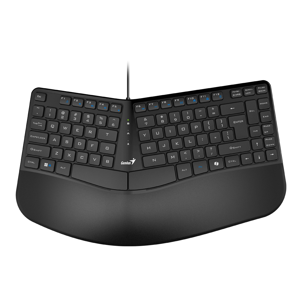 מקלדת חוטית ארגונומית Genius Ergo KB-700 עברית-אנגלית