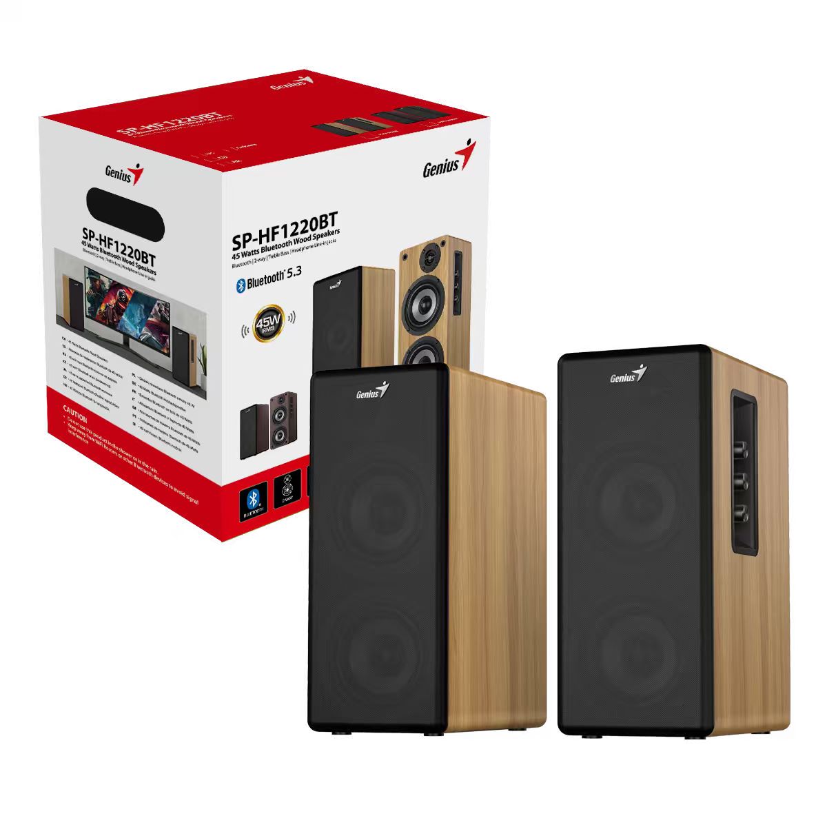 רמקולים Genius SP-HF1220BT ‏2.0 Bluetooth ‏45W