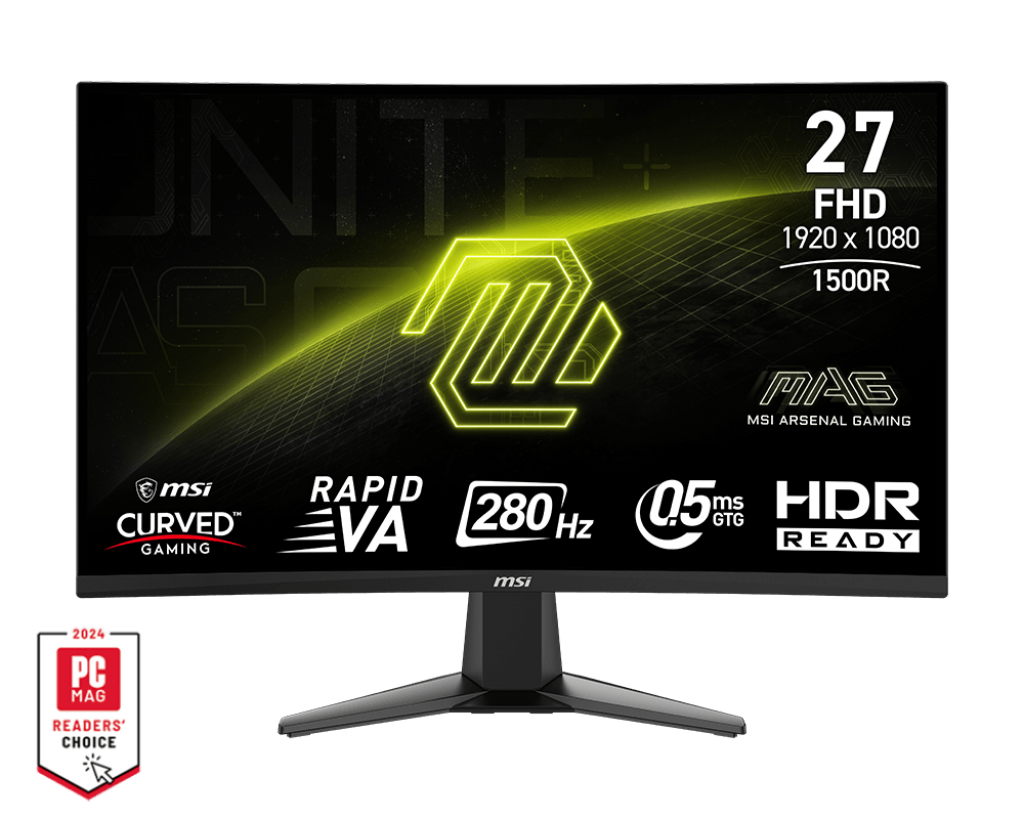 מסך גיימינג קעור MSI MAG 276CXF ‏27 אינץ׳ FHD ‏280Hz