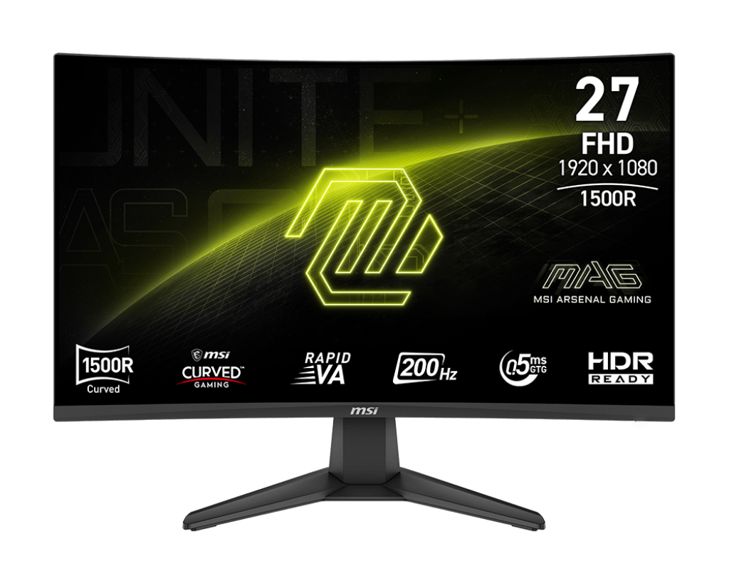 מסך גיימינג קעור MSI MAG 276CF E20 ‏27 אינץ׳ FHD ‏200Hz