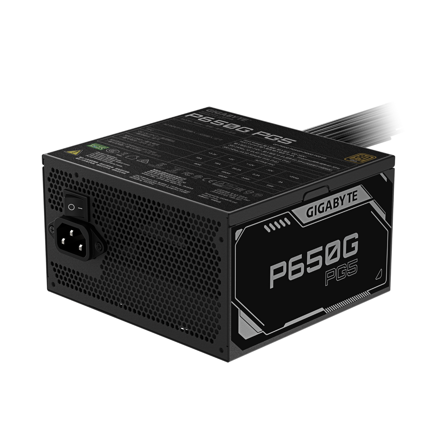 ספק כוח Gigabyte P650G 650W 80 Plus Gold ATX 3.1 PCIE 5.1