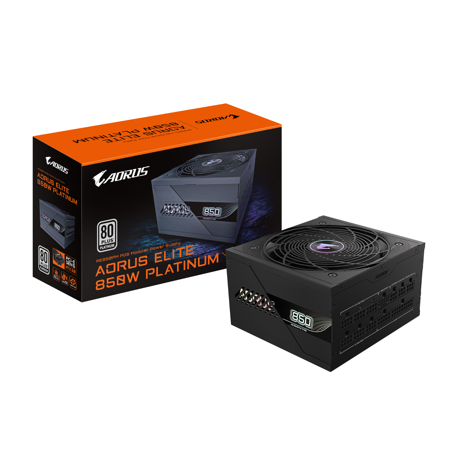 ספק כח AORUS ELITE P850W 80 Plus Platinum Modular PCIe 5.0