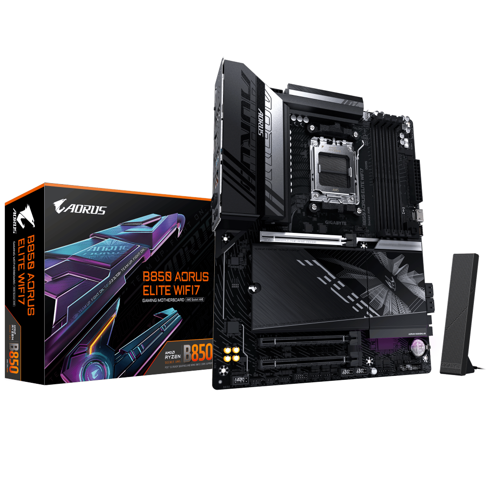 לוח אם GIGABYTE B850 AORUS ELITE WIFI7 ATX DDR5 AM5 BT 2.5GBE LAN