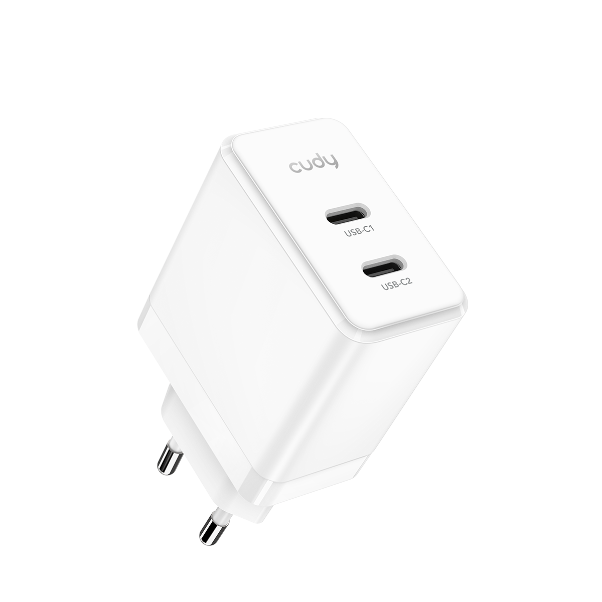 מטען GaN Cudy CH40_EU ‏40W עם 2 יציאות USB-C