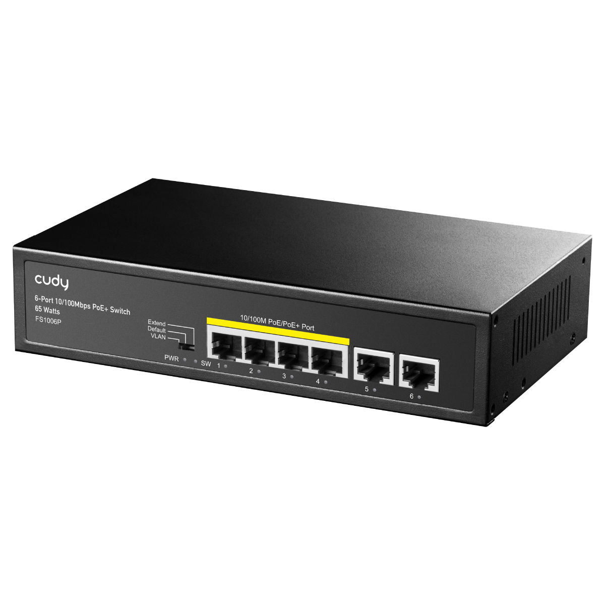 מתג PoE+ Cudy FS1006P ‏6-Port Fast Ethernet ‏60W