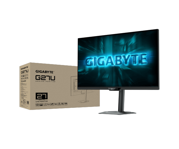 מסך גיימינג Gigabyte G27U 4K SS IPS 160HZ/320HZ 1Ms Pivot HDR400