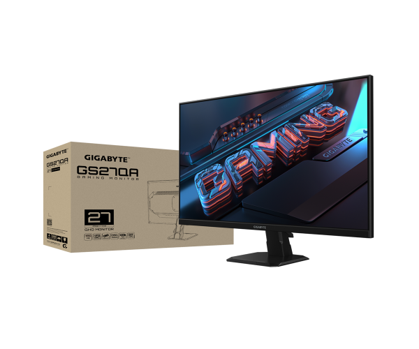 מסך גיימינג Gigabyte GS27QA QHD SS IPS 180Hz 1MS HDR Ready