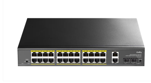 מתג PoE+ Cudy GS1026PS2 ‏24-Port Gigabit + 2 Uplink + 2 SFP