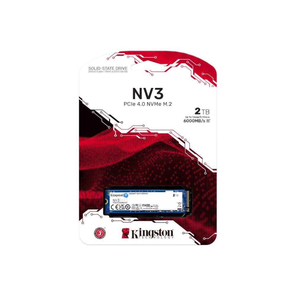 דיסק פנימי Kingston NV3 2TB NVME GEN 4.0 M.2 2280 6000/5000Mb/s