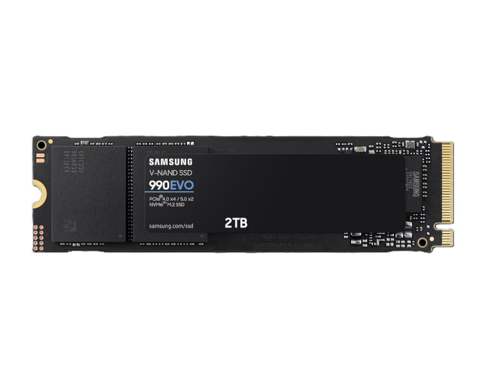דיסק פנימי Samsung 990 EVO 2TB PCIE4.0X4/5.0X2 NVME gen 4/5