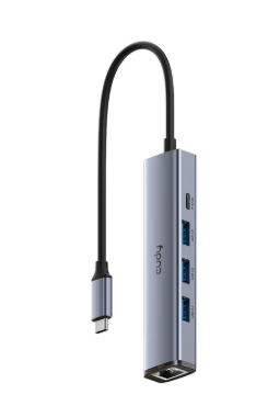 רכזת Cudy UH605 ‏USB-C ‏5-in-1 עם Gigabit Ethernet